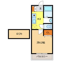 パルテネール北及　Ｓ・Ｎの物件間取画像